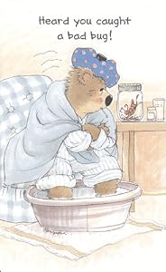 Buy e greeting cards get well - Greeting Cards - Get Well Single Card (1) One - Greeting Card Get Well Soon \"heard You Caught A Bad Bug!\"