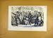 1853 Goose-Club Phiz Raffle Old Print Sketch People