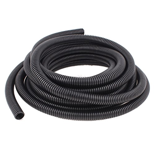 uxcellÂ® 18mm Conduit Convoluted Tubing Flexible Wire Cover Harness 5.7m