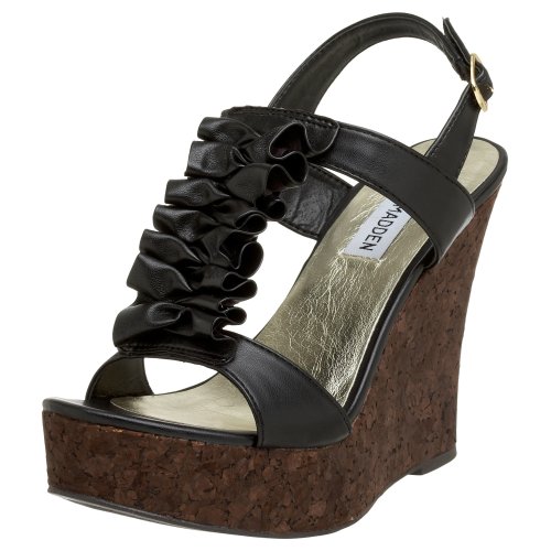 Steve Madden Women's Quantumm Slingback T-Strap Wedge