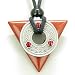 Amulet Triangle Protection Celtic Triquetra Red Jasper Necklace