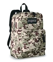 JanSport Superbreak Backpack (Shell Tan Classic Camo)