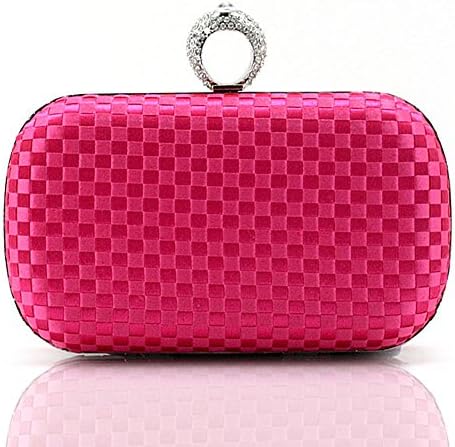 Only You New Braided Rings Evening Bag / Clutch / Handbag Fashion Bridal Bag / Diamond Bag / Party Bag -03871-59 (pink)