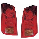 Cadillac CTS Replacement Tail Light Assembly - 1-Pair by AutoLightsBulbs