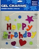 Happy Birthday Gel Window Clings