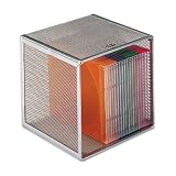(Price/EA)Organization Open Cube, Wire Mesh, Storage, 6w x 6d x 6h, Pewter
