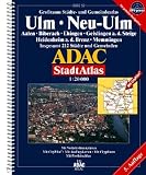 ADAC StadtAtlas Ulm, Neu-Ulm 1:20.000 Aalen, Biberach, Ehingen, Geislingen an der Steige, Heidenheim an der Brenz, Memmingen: Aalen, Bieberach, .. - 212 St&auml;dte und Gemeinden - 1:20000 - GPS-genau - ADAC Kartografie