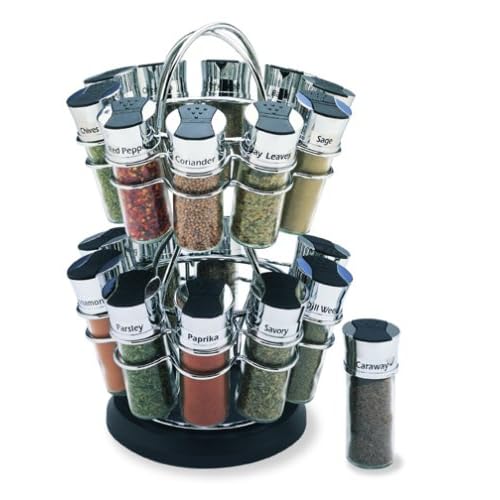 Olde Thompson 20Jar Flower Spice Rack Spinning Spice Rack