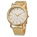 Lebanon Women Gold Mesh Band Quartz Gold Watch