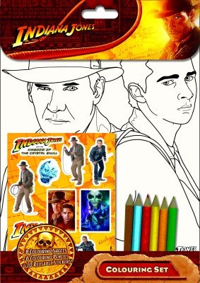 Childrens Toyshop  Toys : Indiana Jones Colour & Stickers Set