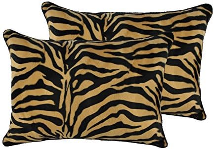 Sherry Kline Zebroides Plush Boudoir Decorative Pillows (Set of 2)