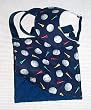 Golf Journey Bag Navy with Balls and Tees with Matching Visor