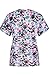 MedPro Women's Medical Scrub Set with Printed Wrap Top and Cargo Pants Black Pink M