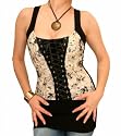 Blue Banana Cream Floral Corset Style Top