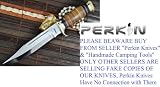 Sale - Handmade Hunting Knife - 440c Steel - Bowie Knife Leather Handle - Work of Art