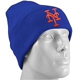 Twins Enterprise New York Mets Royal Blue Cuffed Knit Beanie