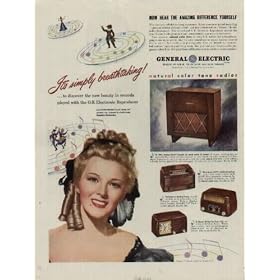 ILONA MASSEY, lovely singing and dramatic star, featured in an upcoming Republic Production ..... 1948 General Electric Radio ad, **THIS IS AN AD / POSTER, NOT A DVD** A1364