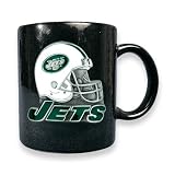 New York Jets 15oz Black Ceramic Mug