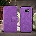 Galaxy Note 5 Case, Note 5 Case iNNEXT Note 5 Wallet Case Premium PU Leather Folio Book Style Multiple Card Slots Cash Pocket with Magnetic Closure Case Cover for Samsung Galaxy Note 5 (Purple)