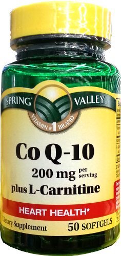 Spring Valley - Co Q-10, Plus L-Carnitine 100 mg, 50 Softgels
