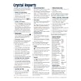 Crystal Reports (v.8 or v. 8.5) Quick Reference Guide (Cheat Sheet of Instructions, Tips...