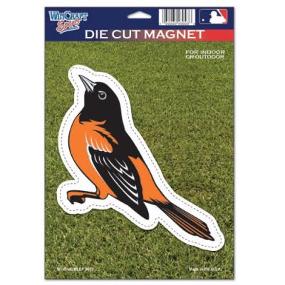 BALTIMORE ORIOLES OFFICIAL LOGO 6x9 DIE CUT MAGNET