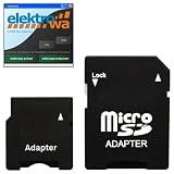 micro SD (microSD) auf mini SD (miniSD) und SD Adapter (3in1) + ELEKTROWA-SOFTWARE für Canon MV950