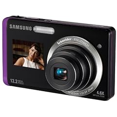 Samsung ST550 Digitalkamera (12 Megapixel, 4,6-fach Zoom, 8,9 cm (3,5 Zoll) Touchscreen, Front Display mit 1,5", Bildstabilisierung) purple