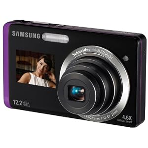 Samsung ST550 Digitalkamera (12 Megapixel, 4,6-fach Zoom, 8,9 cm (3,5 Zoll) Touchscreen, Front Display mit 1,5", Bildstabilisierung) purple