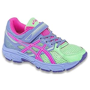 ASICS Pre Contend 3 PS Running Shoe (Toddler/Little Kid), Pistachio/Hot Pink/Lavender, 13 M US Little Kid