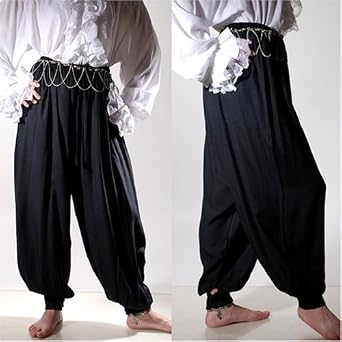 Pirate Renaissance Medieval Costume Harem Pants Trousers