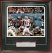 New England Patriots 2004 Team Signed - Brady Pointing - Framed 16x20 Autographed Photograph
