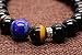 AmorWing Unisex Tiger Eye and Black Onyx Prayer Mala Bracelets