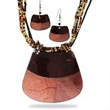 Rust Stone Necklace & Earrings Set- CLEARANCE- FINAL SALE