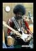 Jimi Hendrix (Playing Guitar, Color) Gold Wood-Mounted Music Poster Print - 24" X 36"