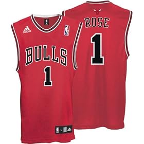 adidas Red Replica #1 Chicago Bulls Jersey
