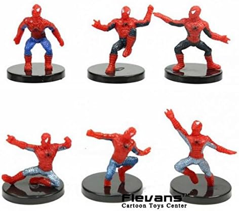 Spiderman The Amazing Spider-man Mini PVC Figures Toys Dolls 6pcs/set
