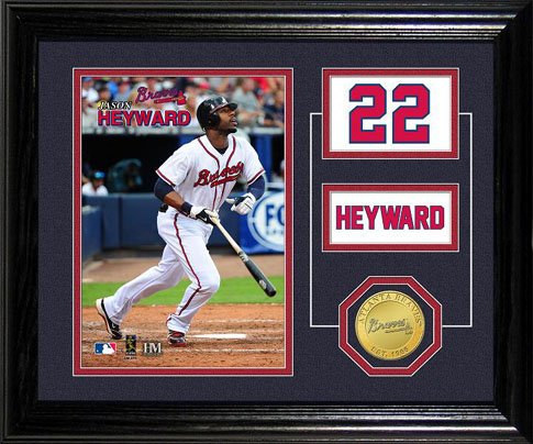 Highland Mint MLB Atlanta Braves Jason Heyward Player Pride Desktop Photo Mint