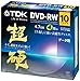 【Amazonの商品情報へ】TDK データ用DVD-RW 2-4倍速対応 ホワイトワイドプリンタブル 超硬シリーズ 10枚パック DRW47HCPWB10A