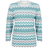 Misses Alfred Dunner Silver Lake Zigzag Sweater