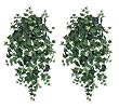 TWO 48" Artificial Puff Ivy Hanging Greenery Bushes