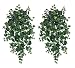 TWO 48" Artificial Puff Ivy Hanging Greenery Bushes