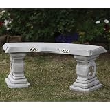 Large Garden Benches - Japanese Design Stone Bench