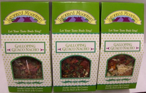 Galloping Guaco Nacho Ole' Veggie Dip - 3 Boxes by Leonard Mountain
