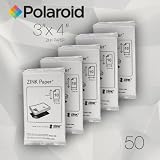 Polaroid ZINK Media 3 x 4 inch Photo Paper for Polaroid Z340 Camera and Polaroid GL10 Printer - Pack of 50