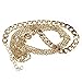 Lowpricenice(TM) Women Fashion Gold Metal Punk Unique Head Chain Jewelry Headband