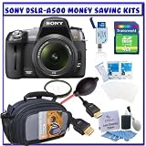 Sony Alpha DSLRA500L 12.3MP Digital SLR Camera w/ Sony 18-55mm f/3.5-5.6 SAM DT Lens + Willoughbys 4GB SD SDHC Starter Pack