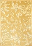 Area Rug, Kas Chateau 2'6X 4'6 Gold / Ivory Tropica 100% Wool