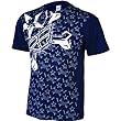 Fly Racing Cross Bones Men's Short-Sleeve Casual Wear Shirt - Navy