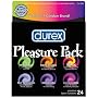 Durex Pleasure Pack 24 Ct Lubricated Premium Latex Condom, 24 Condoms